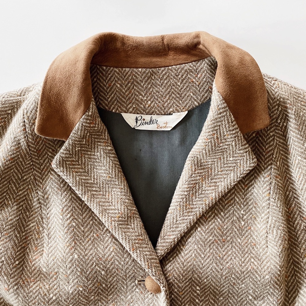 1940s-50s Vintage Tweed Wool Riding Jacket Excellent … - Gem